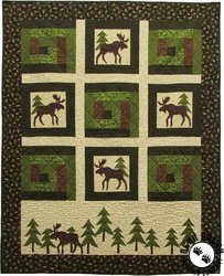 Moose on the Loose - Moose in the Cabin Free Pattern by Benartex