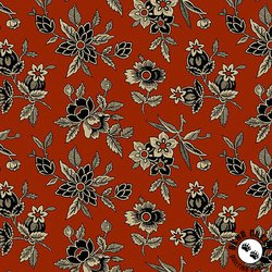 Andover Fabrics Bridgeport Blooms Red