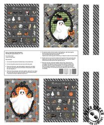 Studio E Fabrics Paranormal Parade Treat Bags Panel Gray Studio E Fabrics Paranormal Parade Treat Bags Panel Gray