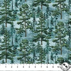 Northcott Stonehenge Eagle Pass Packed Trees Blue/Multi Northcott Stonehenge Eagle Pass Packed Trees Blue/Multi