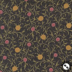 Moda Morris Manor Scroll Florals Ebony