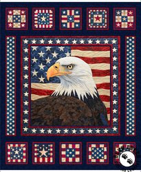 QT Fabrics American Tapestry Eagle Panel