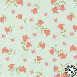 Moda Sunbonnet Embroidered Blooms Pale Blue Moda Sunbonnet Embroidered Blooms Pale Blue