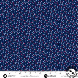 Andover Fabrics Tradition Calico Stars Blue