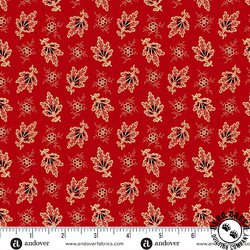 Andover Fabrics Carolina Falling Fleur Red