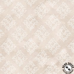 P&B Textiles Le Jardin Diamond Ecru/White