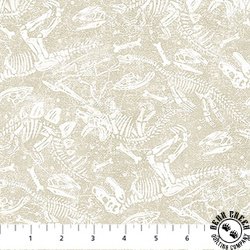 Northcott Dino Roar Dino Bones Cream Northcott Dino Roar Dino Bones Cream