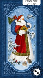 Northcott St. Nicholas Panel Dark Blue/Multi