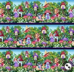 Henry Glass Down the Fairy Path Border Forest