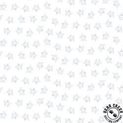 Henry Glass Quilters Flour IV Medium Double Vine White on White Henry Glass Quilters Flour IV Medium Double Vine White on White