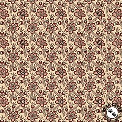 QT Fabrics Oxford Archival Packed Floral Light Cream QT Fabrics Oxford Archival Packed Floral Light Cream
