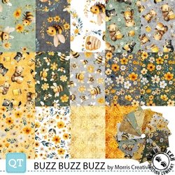Buzz, Buzz, Buzz Fat Quarter Bundle by QT Fabrics