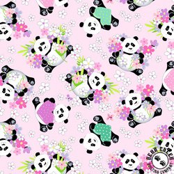 Susybee Panda Party Tossed Pandas Pink Susybee Panda Party Tossed Pandas Pink