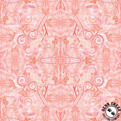 P&B Textiles Kaleidoscope 108 Inch Wide Backing Fabric Coral P&B Textiles Kaleidoscope 108 Inch Wide Backing Fabric Coral
