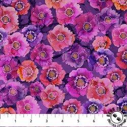 Northcott Dragonfly Dance Small Floral Purple/Pink