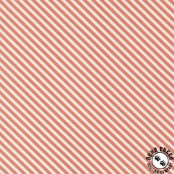 Moda In The Garden Bias Stripe Coral