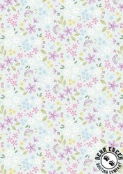 Lewis and Irene Fabrics Pressed Flowers Floral Ode Light Teal Lewis and Irene Fabrics Pressed Flowers Floral Ode Light Teal