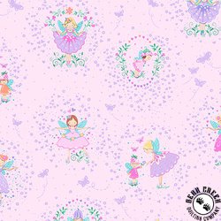 Andover Fabrics Fairy Dust Friends Pink