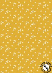 Lewis and Irene Fabrics Joys of Spring Flowerets Sunrise Orange Lewis and Irene Fabrics Joys of Spring Flowerets Sunrise Orange