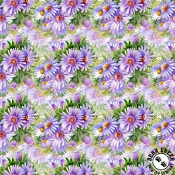 In The Beginning Fabrics Decoupage Daisies Lavender
