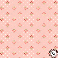 Andover Fabrics Plain and Simple Tri Flower Blush