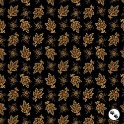 Andover Fabrics Carolina Falling Fleur Black Andover Fabrics Carolina Falling Fleur Black