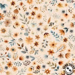 QT Fabrics Sugar, Spice, Everything Nice Small Floral Light Peach