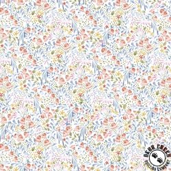 P&B Textiles Country Poetry Ditzy Floral Allover White P&B Textiles Country Poetry Ditzy Floral Allover White
