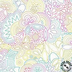 Andover Fabrics Color Wheel Rainbow Stitched Day