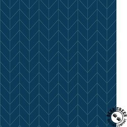 Maywood Studio Kimberbell Basics Chevron Navy
