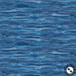 P&B Textiles Bear in Mind Flowing Water Texture Blue