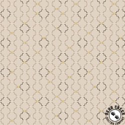Henry Glass Sunwashed Romance 108 Inch Wide Backing Fabric Stair Step Geometric Taupe/Gray