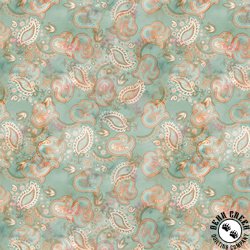 Benartex Gone Country Paisley Seafoam Benartex Gone Country Paisley Seafoam