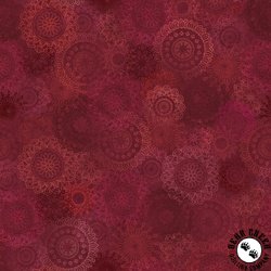 Maywood Studio Operetta Lace Flowers Maroon/Red