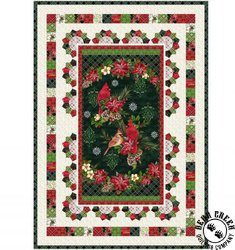 Holiday Greetings Cardinal Christmas Free Quilt Pattern