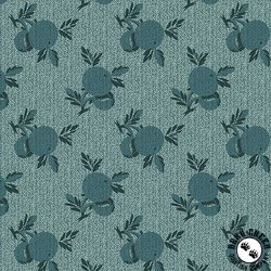 Andover Fabrics Dahlia Crab Apple Denim Andover Fabrics Dahlia Crab Apple Denim