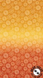 Benartex Wishflower Ombre Orange/Gold