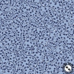 P&B Textiles Country Poetry Fern Vines Blue P&B Textiles Country Poetry Fern Vines Blue