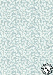 Lewis and Irene Fabrics Honey Sweet Cow Parsley Blue