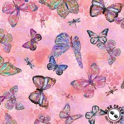 Windham Fabrics Shine On Flutter Pink Windham Fabrics Shine On Flutter Pink