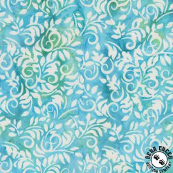 Anthology Fabrics Fantasia Batik Vines Robin Egg