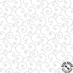 Maywood Studio Kimberbell Basics Scroll White on White