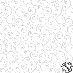 Maywood Studio Kimberbell Basics Scroll White on White Maywood Studio Kimberbell Basics Scroll White on White