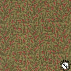 Moda Berry And Pine Needles Sage Moda Berry And Pine Needles Sage