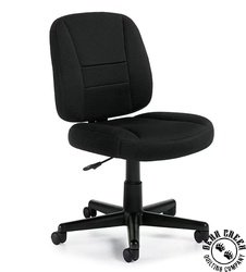 Rolling Desk/Task Chair - BLACK