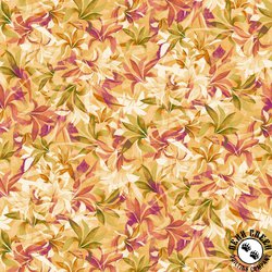 Henry Glass Shadow Leaves 108 Inch Wide Backing Fabric Autumn