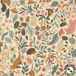 Moda Acorn Hollow Flora and Fauna Ecru Moda Acorn Hollow Flora and Fauna Ecru