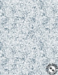 Wilmington Prints Garden Grace Floral Toile Blue Wilmington Prints Garden Grace Floral Toile Blue