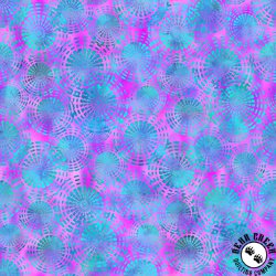 In The Beginning Fabrics Dazzle Circles Purple