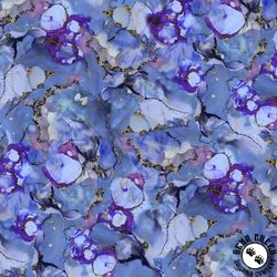 P&B Textiles Painted Sea Tonal Allover Blue Violet
